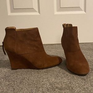 Nine West wedge booties
